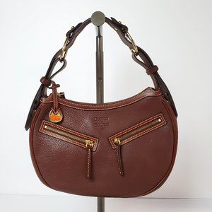 Dooney & Bourke Brown Small Circle Hobo Purse